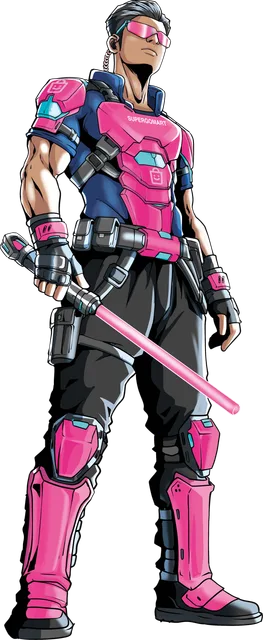 SuperGoMart hero character